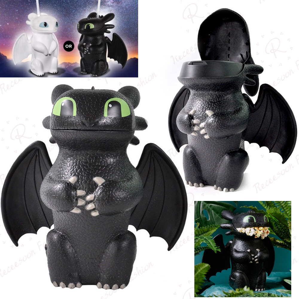 Toothless popcorn bucket how to train you dragon Night Fury lightfury