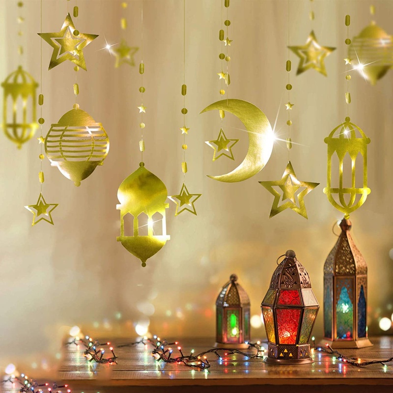 Raya Wall Decorations Gift Bag Iridescent Star Moon Garland Holographic ...