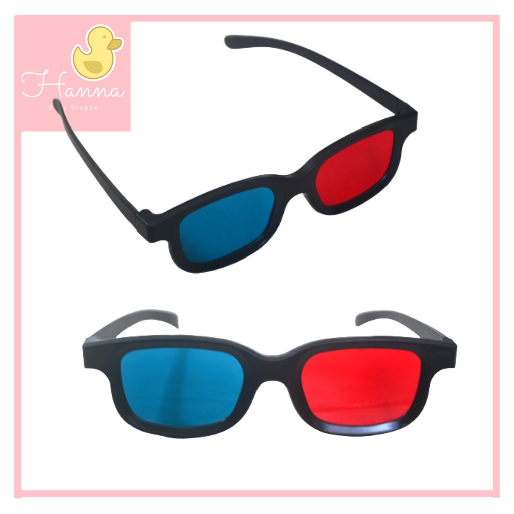 Classic 3D Glasses Red Blue Cyan Spectacle Movie Anaglyph / Cermin Mata