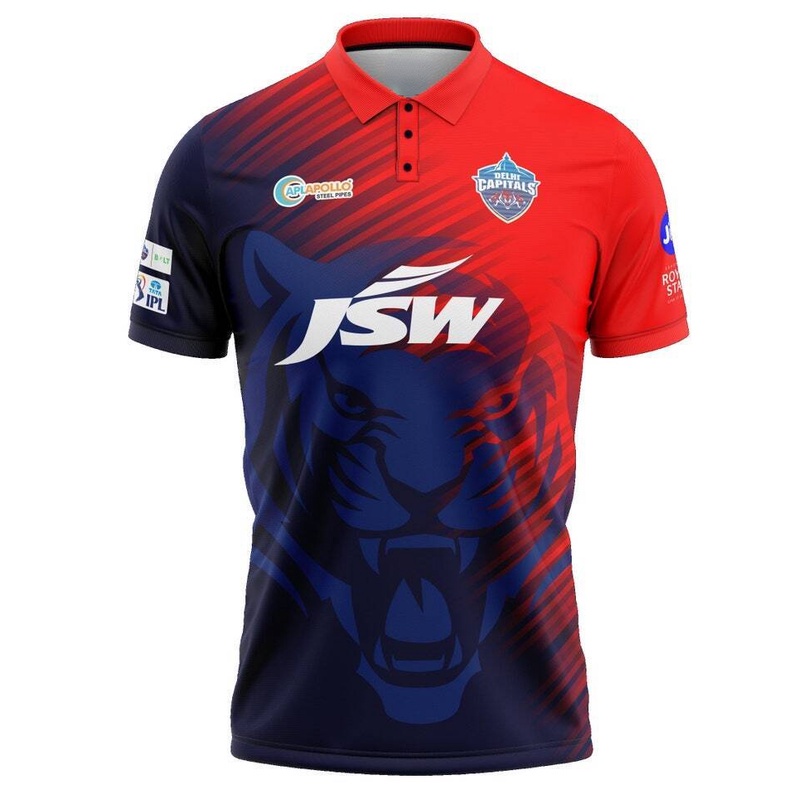 Delhi Capitals New IPL Replica Jersey 2022 (DC 2022 With Name Personalization) Shopee Malaysia