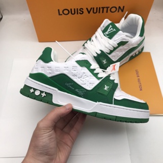 Casual Louis Vuitton Men and Women Sneakers Outdoor Breathable LV Trainer  54 uple Student Shoes Low Pipe Skateboard Sports Running Shoes