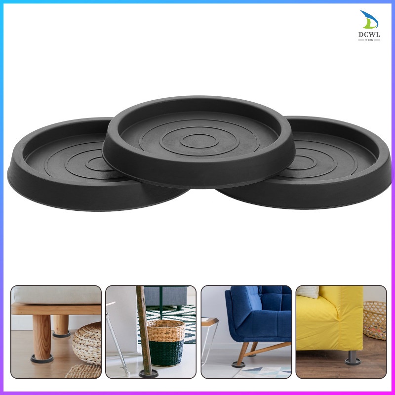 XIN Rubber Bed Office Chair Wheel Stopper Furniture Legs Caster Cups
