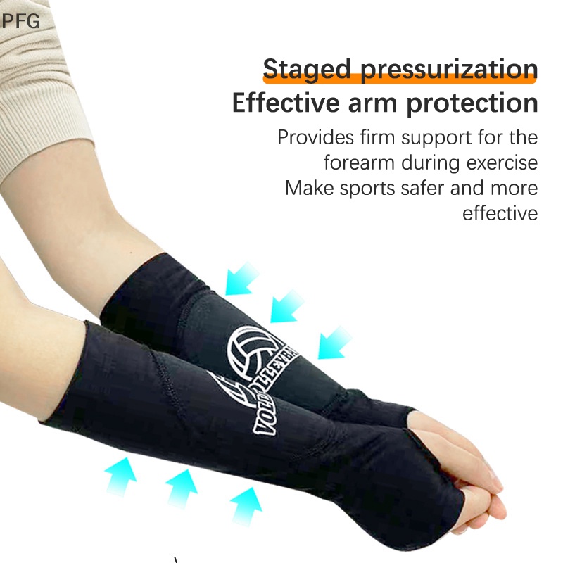 PFG 1Pair Arm Covers Reusable Arm Protection Sleeves Volleyball Arm ...