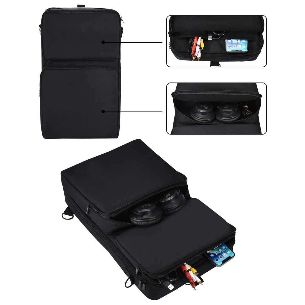 Portable DJ Disc Player Carrying Case Accessories for Pioneer DDJ-400 ...