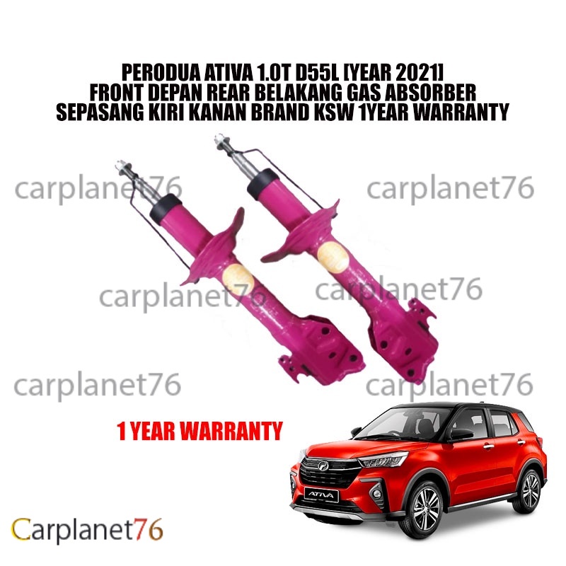 PERODUA ATIVA 1.0T D55L [YEAR 2021] FRONT DEPAN REAR BELAKANG GAS ...