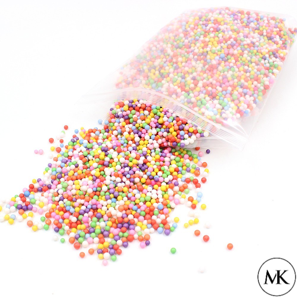 MK Colorful Polystyrene Styrofoam Balls Bottle DIY Snow Mud Particles ...