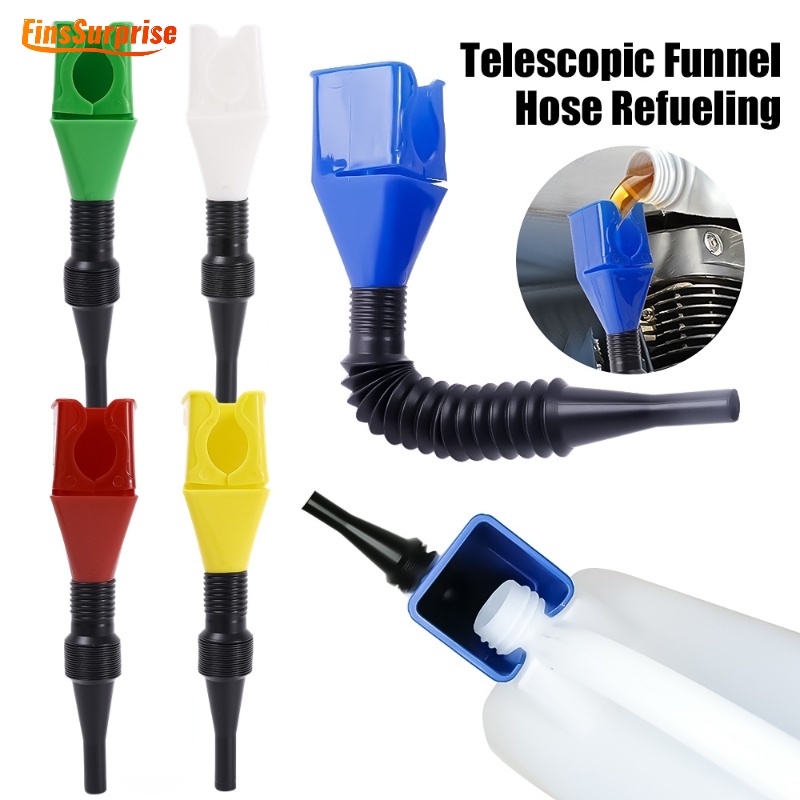 Foldable Plastic Leak Proof Gasoline Transfer Funnel Telescopic General ...