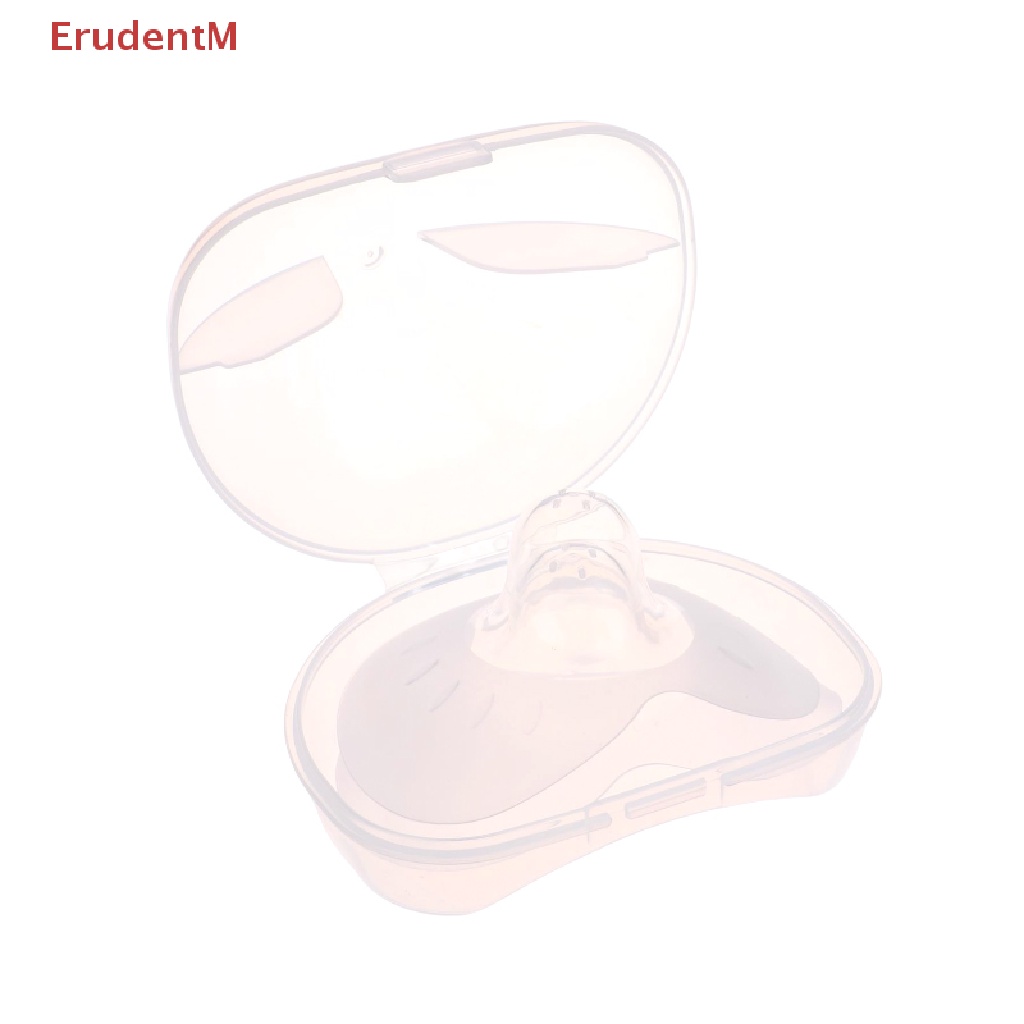 2Pcs Silicone Nipple Protectors Feeding Mothers Nipple Shields Protection  Cover Breastfeeding With Clear Carrying Case