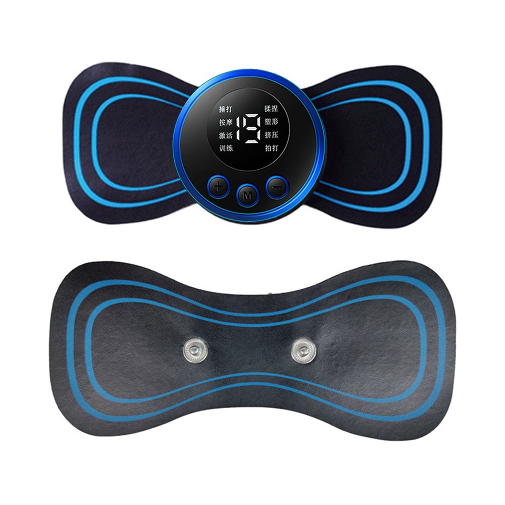 LCD Display EMS Neck Massage Electric Massager Cervical Neck Back Patch ...