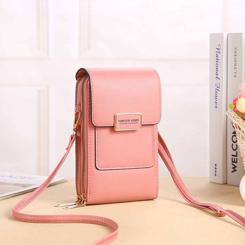 FASHION Women Buckle PU Touchable Bag Fashion Cross body Bag Mobile