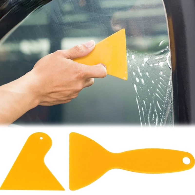 1Pc Multifunction Yellow Plastic Car Window Film Gadgets Wiper Plate