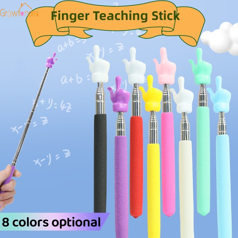 Retractable Elegant Colorsed Finger Teaching Pointer Stick Educational ...