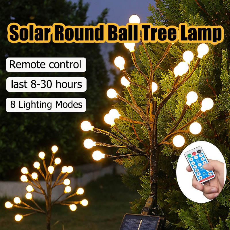 Solar Lights Garden LED Decoration Outdoor Waterproof Remote Control ...