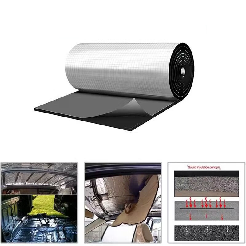 Car Truck Sound Deadener Mat 5mm Noise Heat Deadening Soundproof Dampening Mat For Car Hood 8442