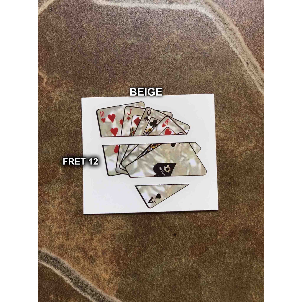 Sticker Inlay Playing Cards Poker Classic Electric Acoustic Fretboard ...