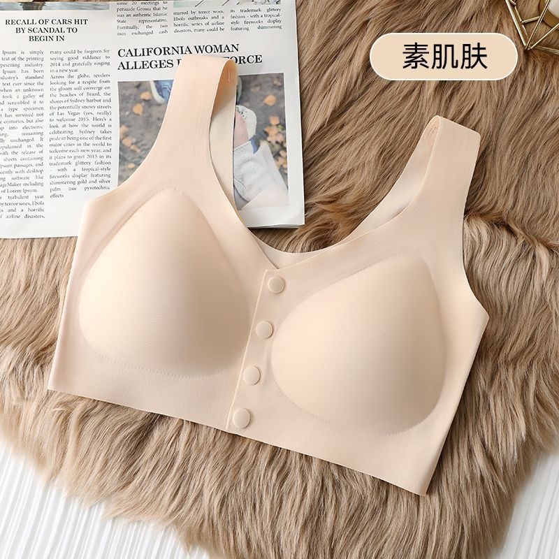 Front buckle without steel ring bra large size Underwear ladies