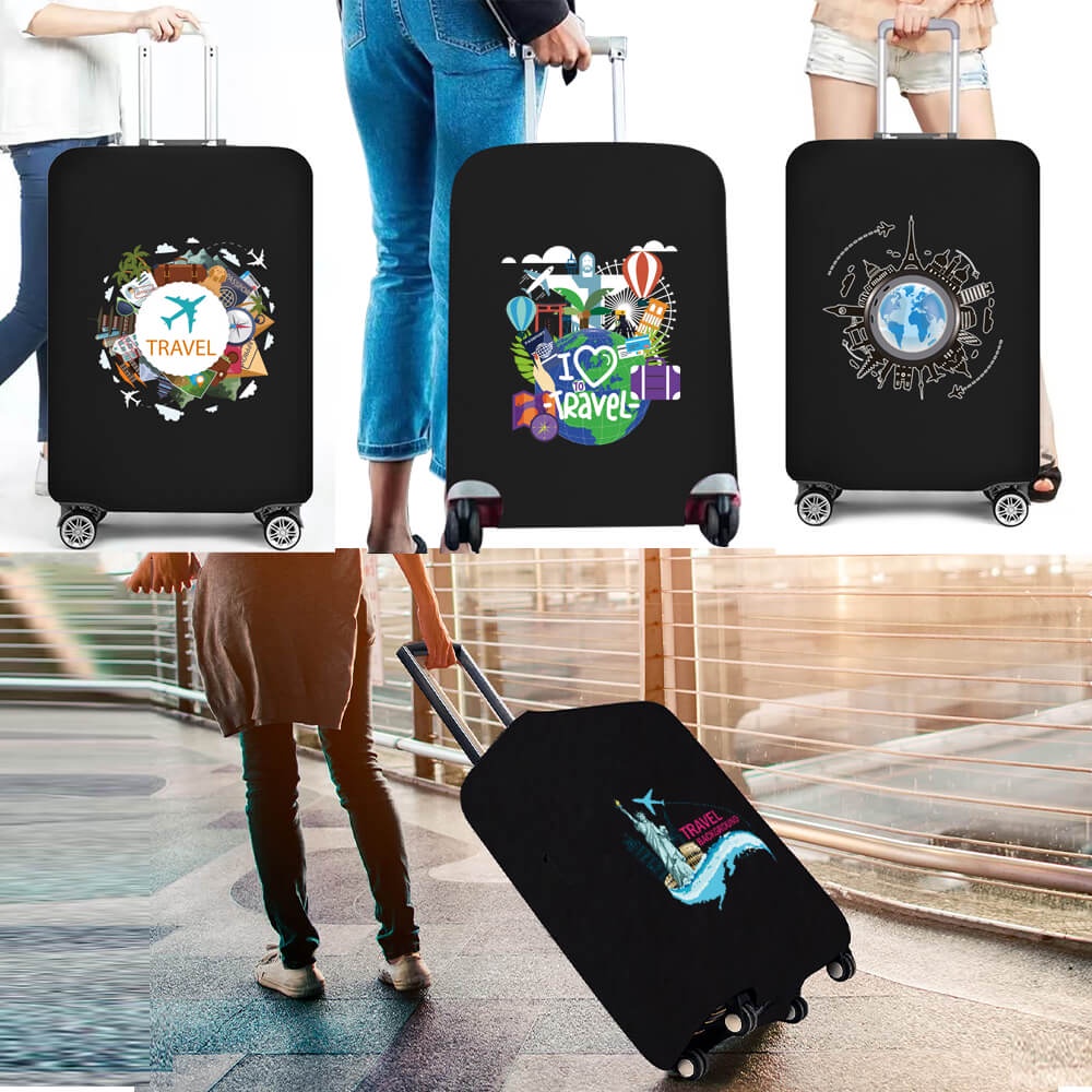 Luggage Cover Suitcase Travel Elastic Dust Cover 18''25'' Trolley Case