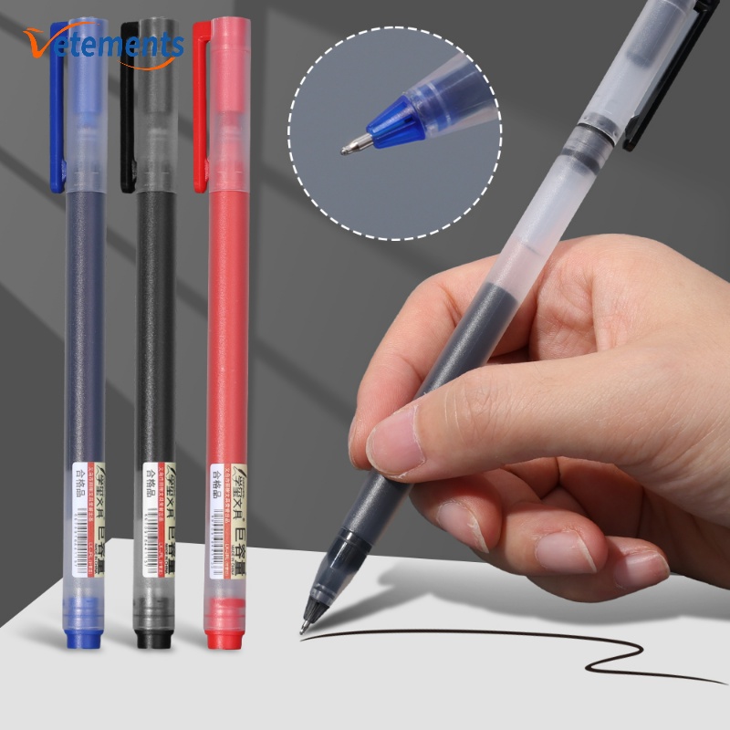 1Pc Simple Smooth Signature Pen/ 0.5mm High Capacity Ballpoint Pen ...