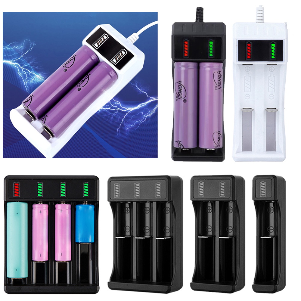 Battery Fast Charging Charger for Rechargeable LiIon Batteries 18650