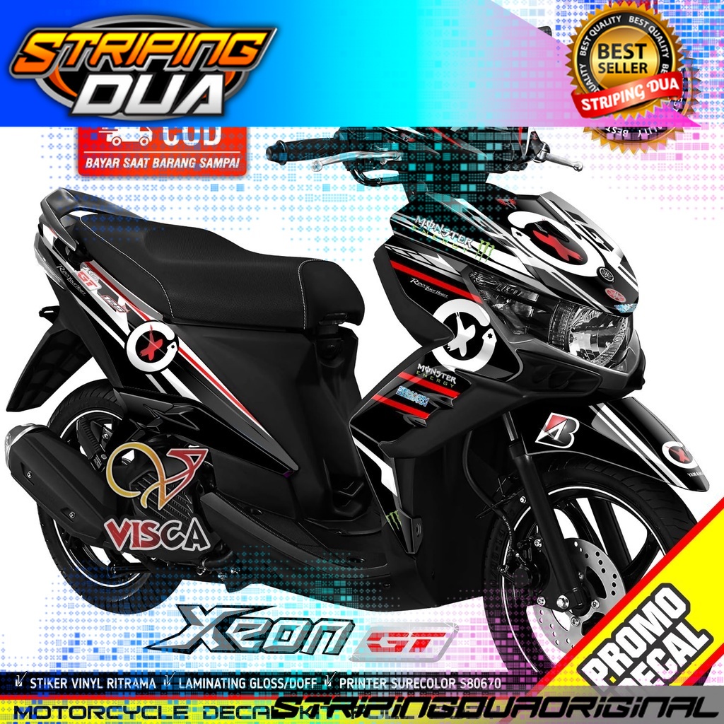 Decal Xeon GT 125 Full Body Sticker Xeon GT 125 Full Body Striping Xeon ...