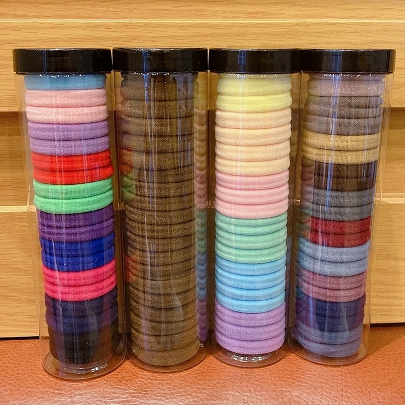 24 PCS + BOX Black Hair Tie for Woman High Ponytail Hair Rope for Girls ...