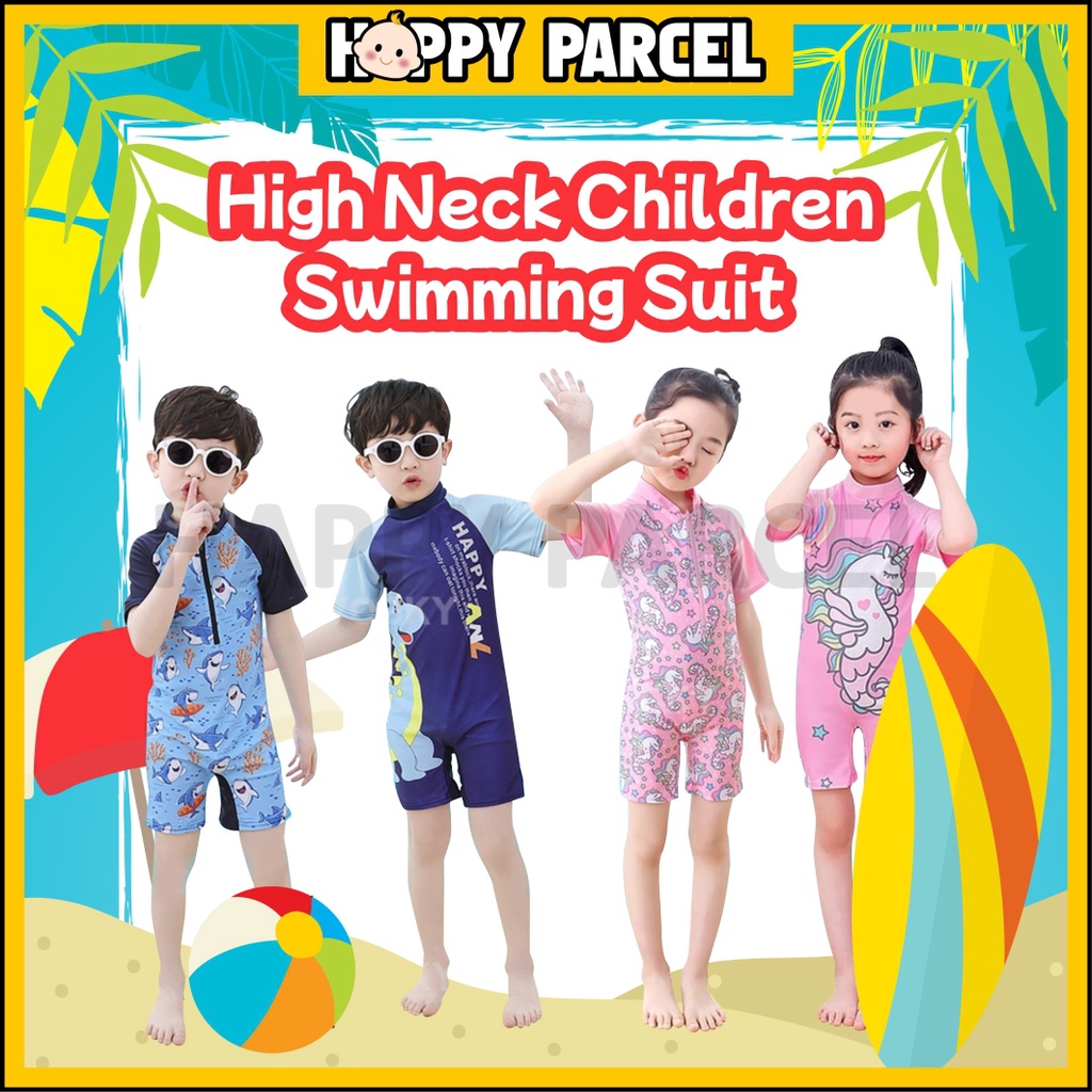 Baju Renang Muslimah Swimwear Swimming Suit Kids Boy Girl Swimsuit Baju ...