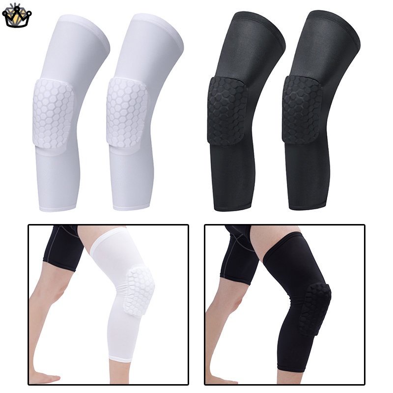 Basketball Volleyball Knee Pads Honeycomb Foam Support Compression Leg Sleeve Knee Brace Support 5143