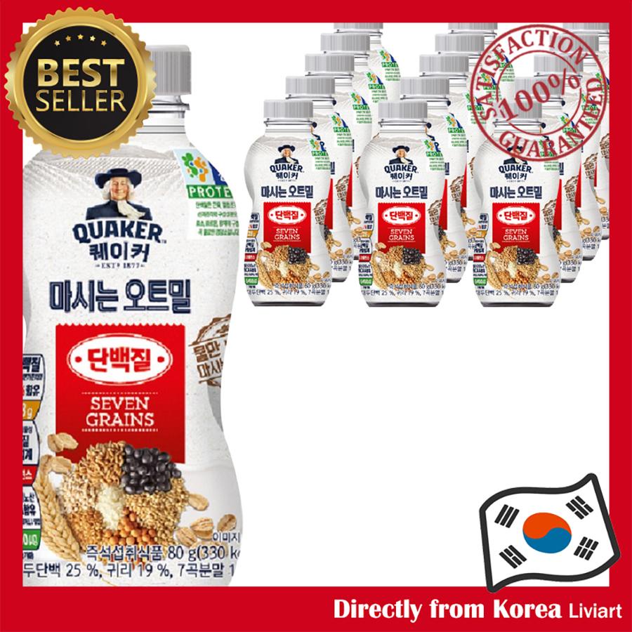 Quaker Korean Drinking Oatmeal Protein 80g Shopee Malaysia