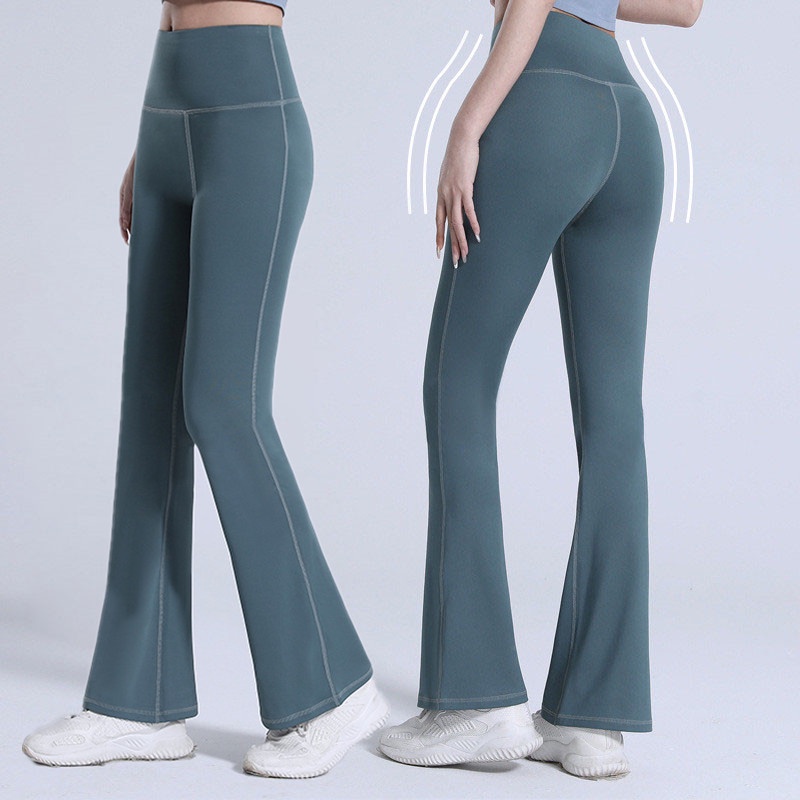 Women's Soft Flare Leg Yoga Pants High Waist Wide Leg Palazzo Bell