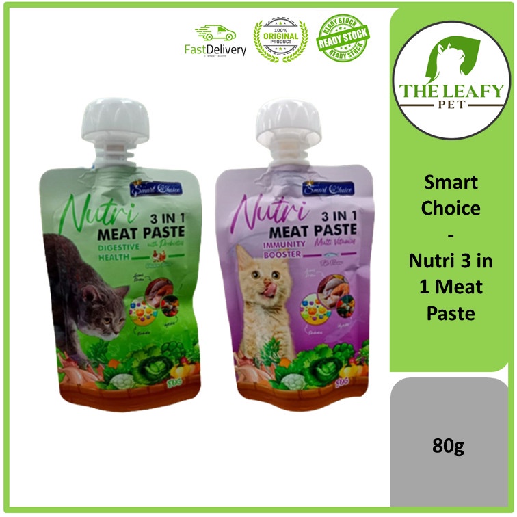 Smart Choice Nutri 3 in 1 Meat Paste for Cat 80g Shopee Malaysia