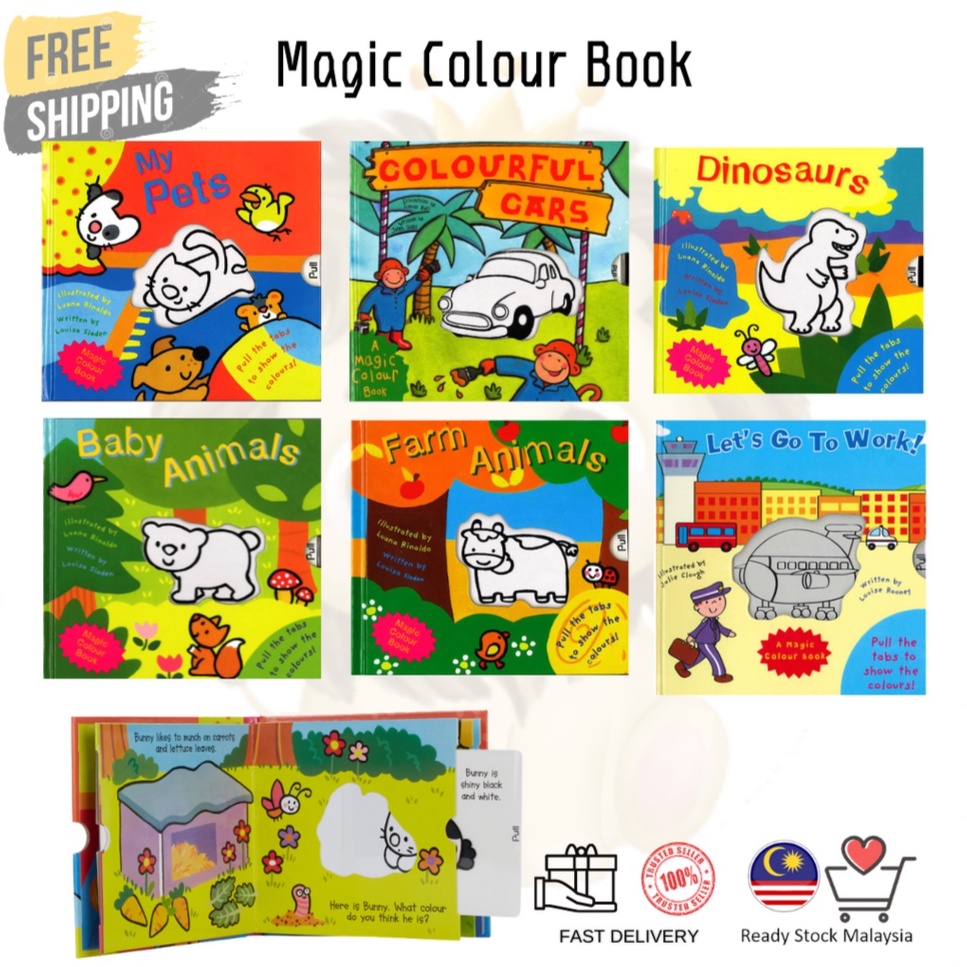 Magic Color BookMy Pets｜Baby Animals｜Cars｜Dinasaurs｜Farm Animals｜SEA CREATURES｜LET'S GO TO WORK