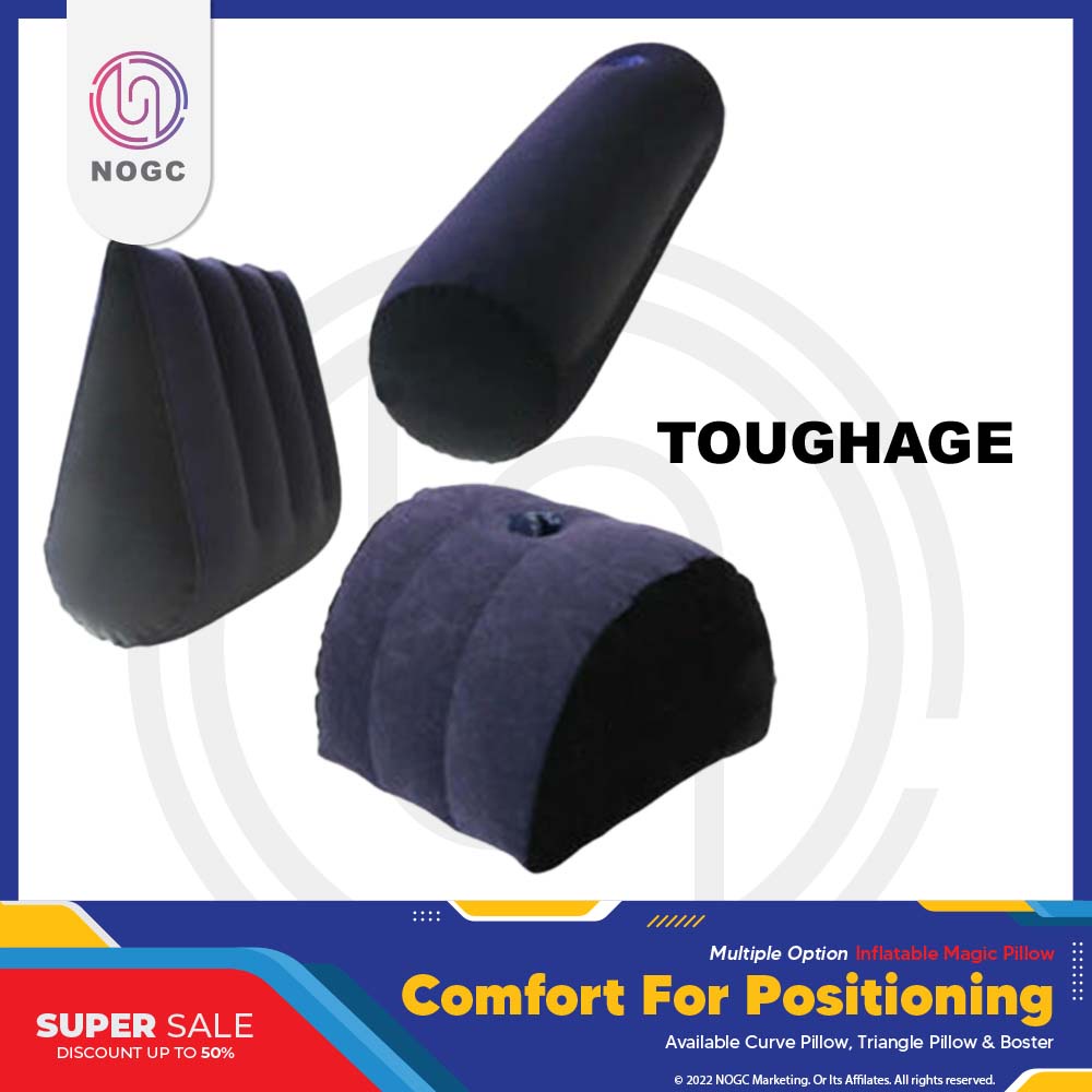 TOUGHAGE Inflatable Triangle Bolster Curve Multifunction Magic Pillow