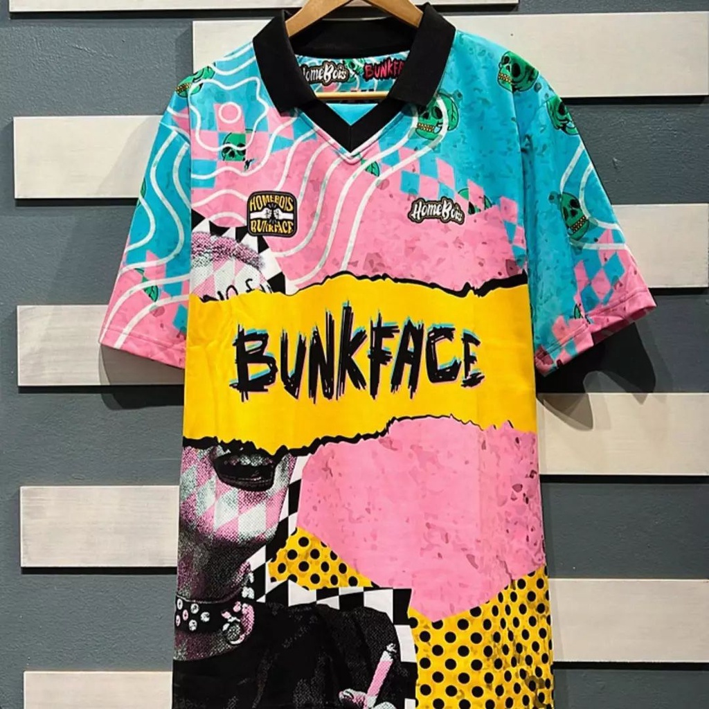 [Saiz 2XS-5XL] Retro Jersey Homebois BUNKFACE BF Baju Lelaki Dan ...