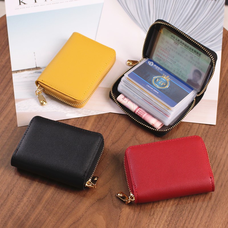 [26 Card Bit] New Zipper Card Holder Card Case Credit Card Protective