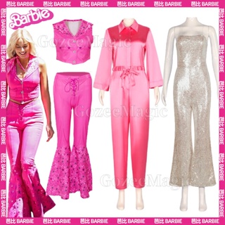 Barbie Pink Jumpsuit Cosplay Costume Halloween Carnival Suit –