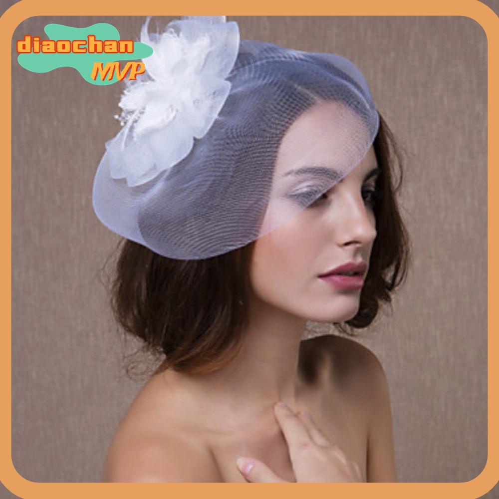 Fascinator Hairpin Women Wedding Mesh Yarn Hair Pins Shopee Malaysia