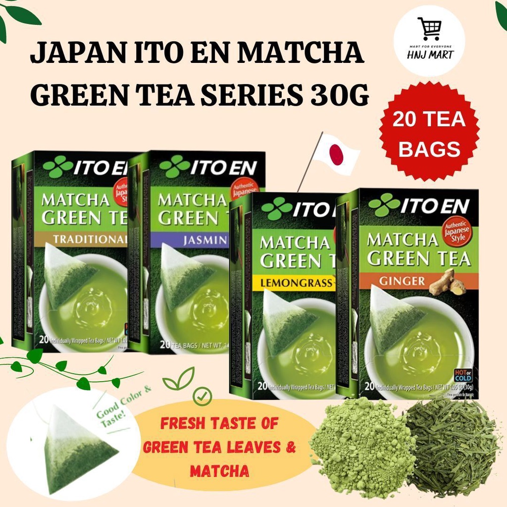 Halal JAPAN ITO EN MATCHA GREEN TEA SERIES (20 TEA BAGS) 30G Jasmine