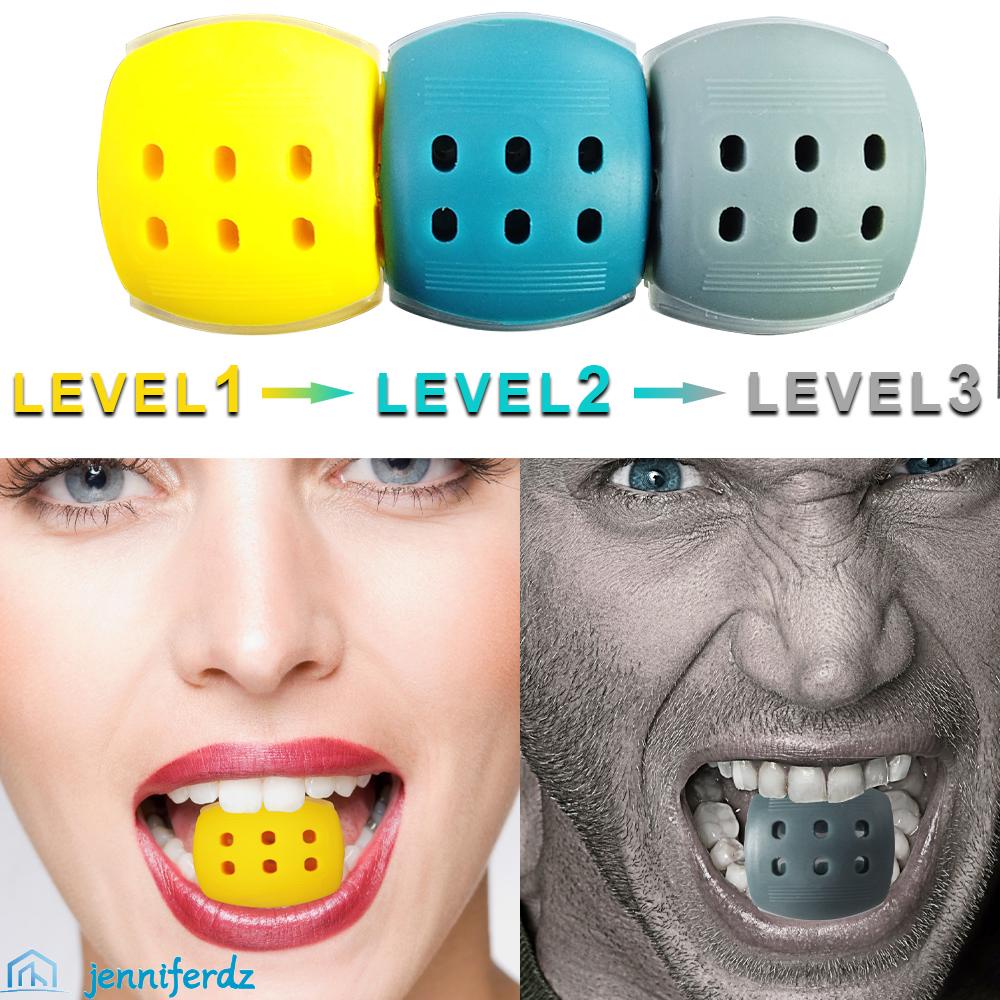JENNIFERDZ Mouth Jawline Exerciser Jawline Fitness Ball Neck Mandibular