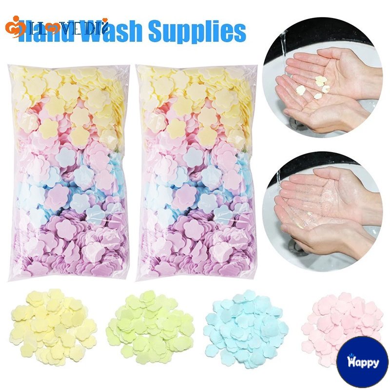 HS 1000 Pieces Flower Shape Soap Paper Scented/ Disposable Hand Washing