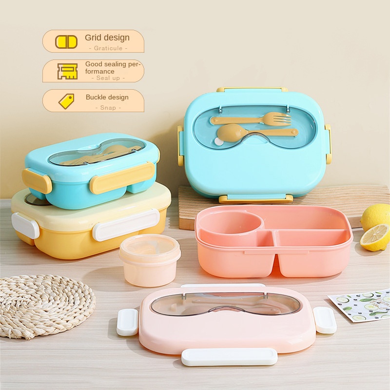 Lunch box Compartment Portable Lunch box Cute Lunch box Student Gift