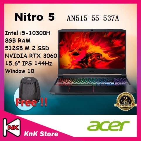  Acer Nitro 5 Gaming Laptop, 10th Gen Intel Core i5
