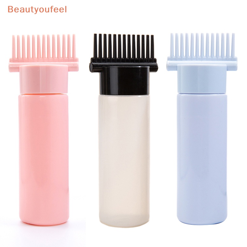 Beautyoufeel 120ml Hair Dye Refillable Bottle Applicator Comb ...
