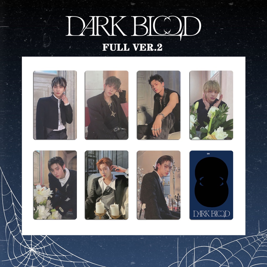 7pcs/set EN-HYPEN Album DARK BLOOD Photocards Lomo Cards ENHYPEN