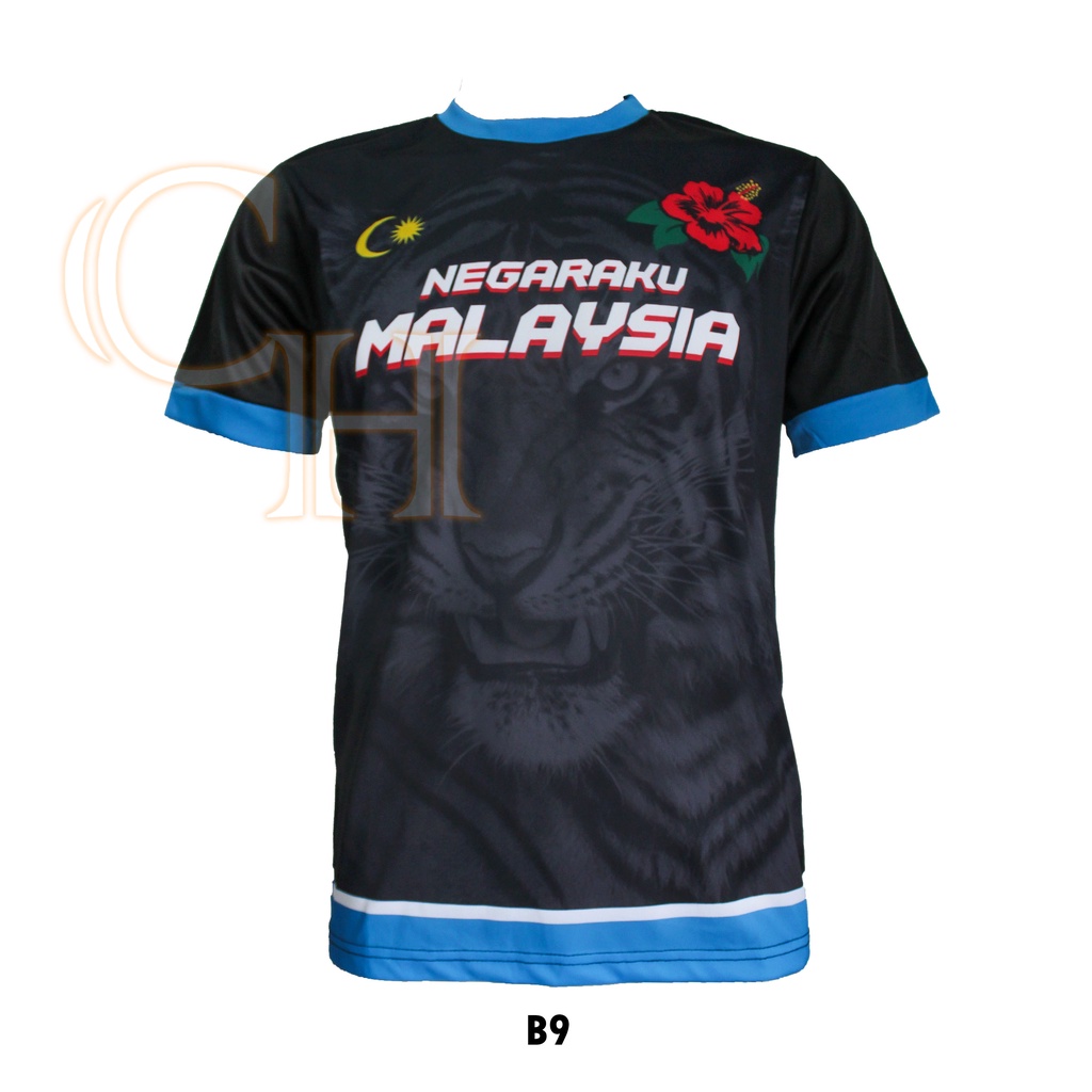 (HARGA BORONG) MEN JERSEY T-SHIRT MALAYSIA SPORT SHORT SLEEVES (BAJU ...