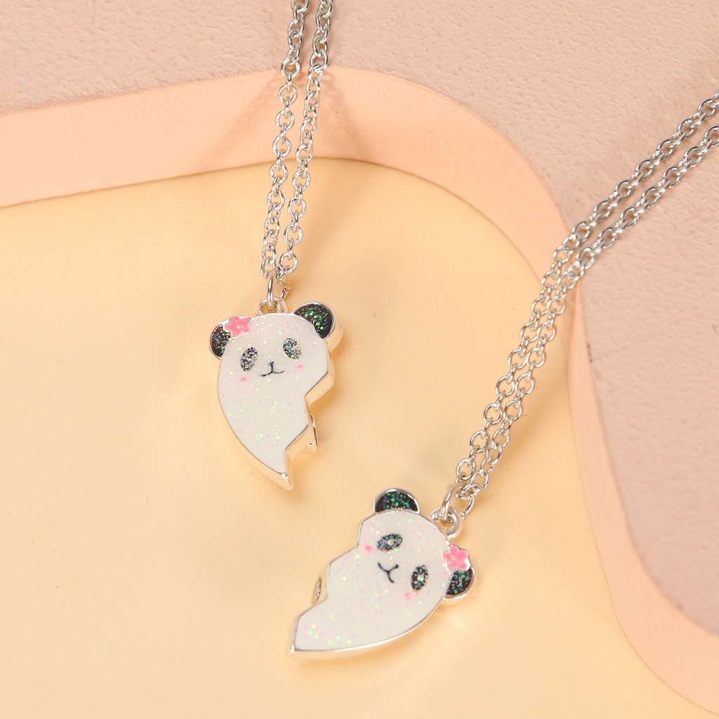 Cute Cat Heart Magnet Necklaces for Women Girls Kawaii Best Friends ...