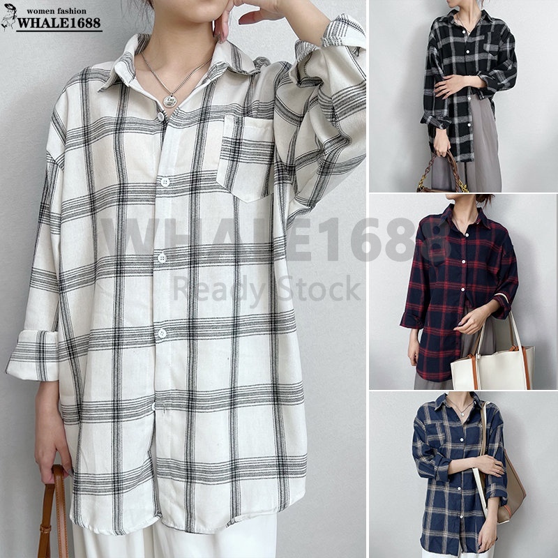 Korean plaid shirt KF81537