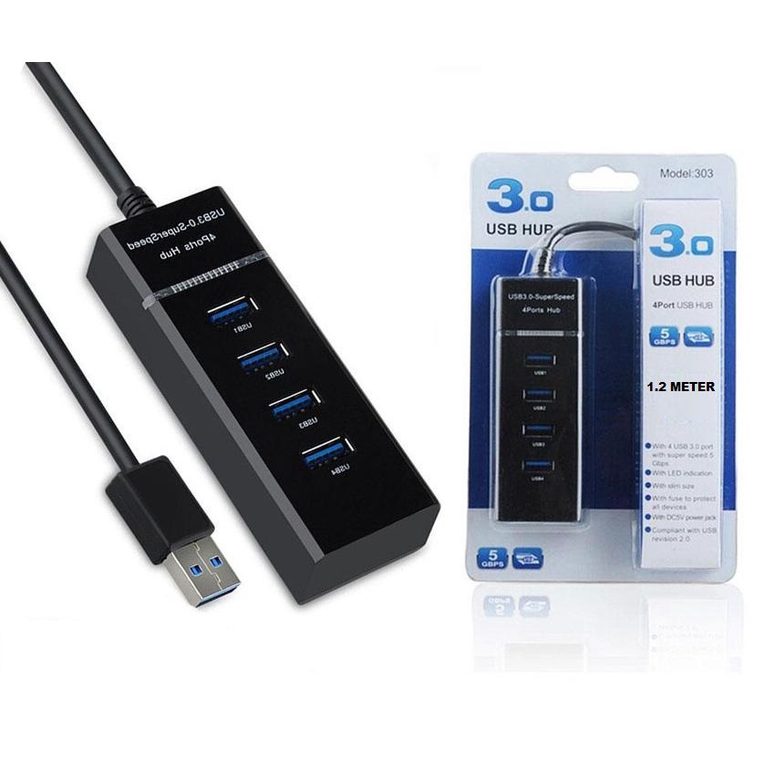 Universal 4-Port SuperSpeed USB 3.0 Hub | Shopee Malaysia