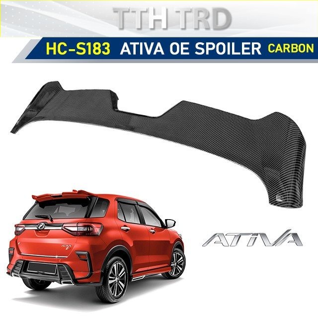 Perodua Ativa 2021 2022 Gear UP OEM ABS Rear Spoiler Ducktail Wing ...