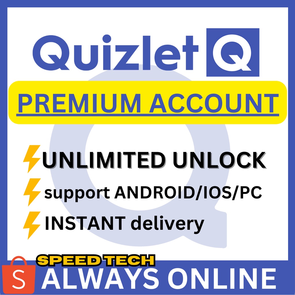QUIZLET PLUS PREMIUM PERSONAL PRIVATE ACCOUNT Shopee Malaysia