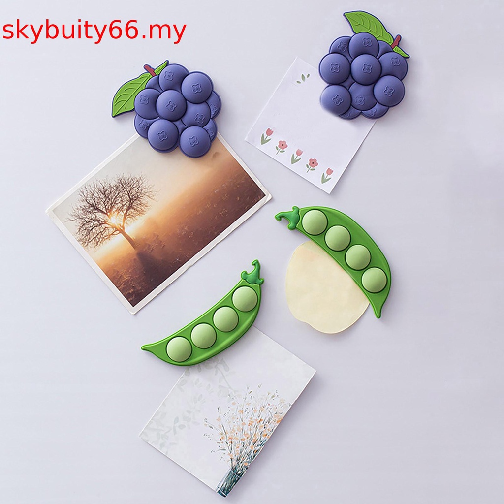 Grape Fruit Refrigerator Cute Fridge 3D Funny Home